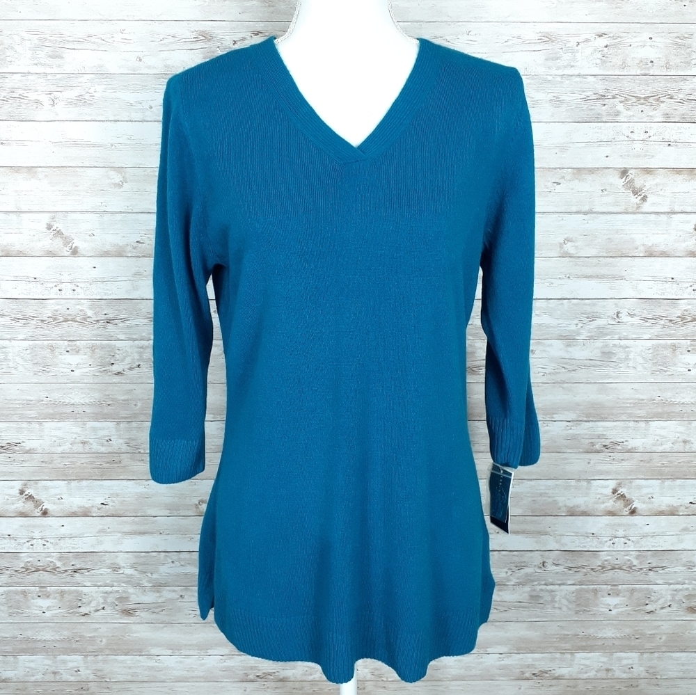 Karen Scott Sweater PL 3/4 Sleeve 357